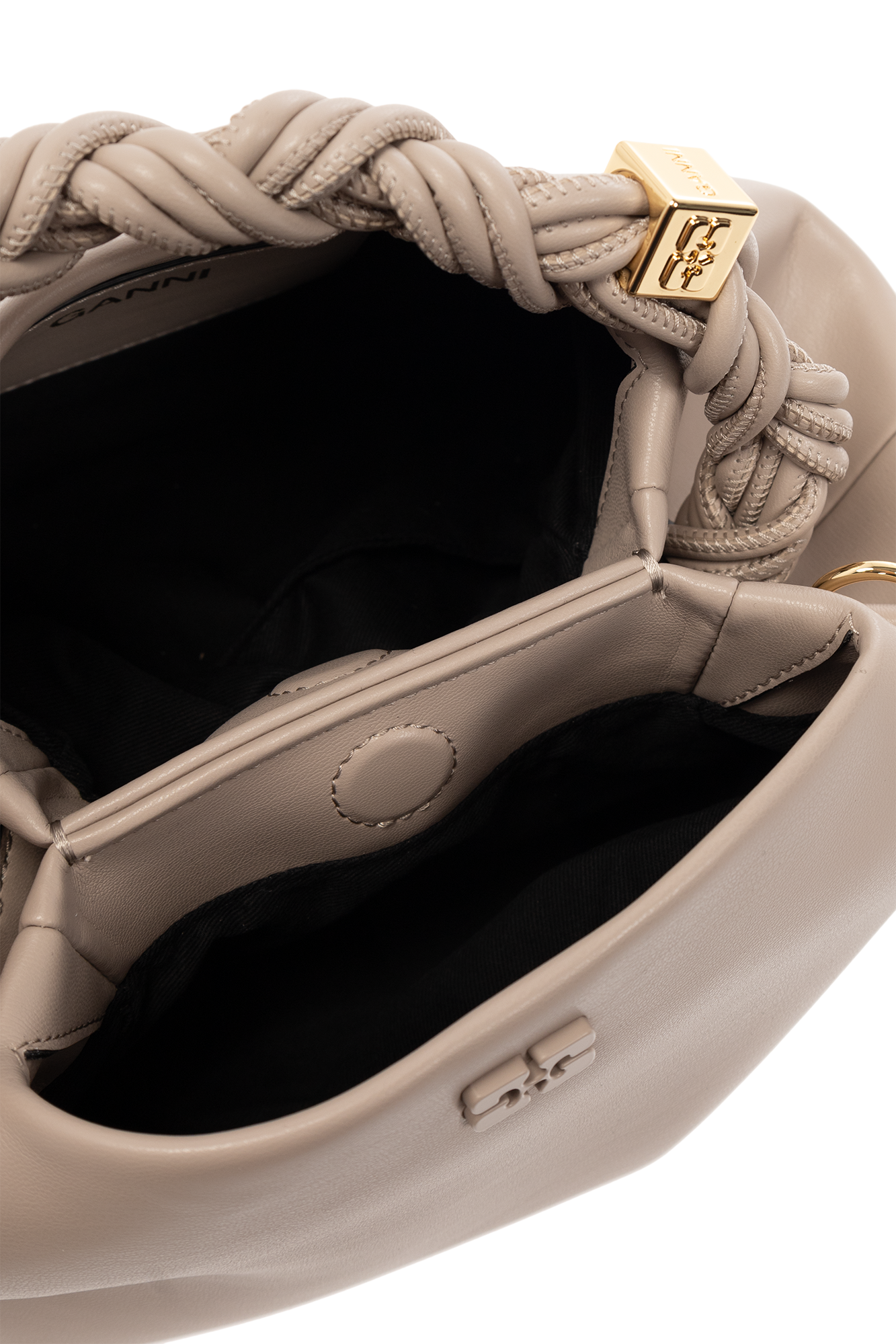 Beige 'Bou' shoulder bag Ganni - Vitkac GB